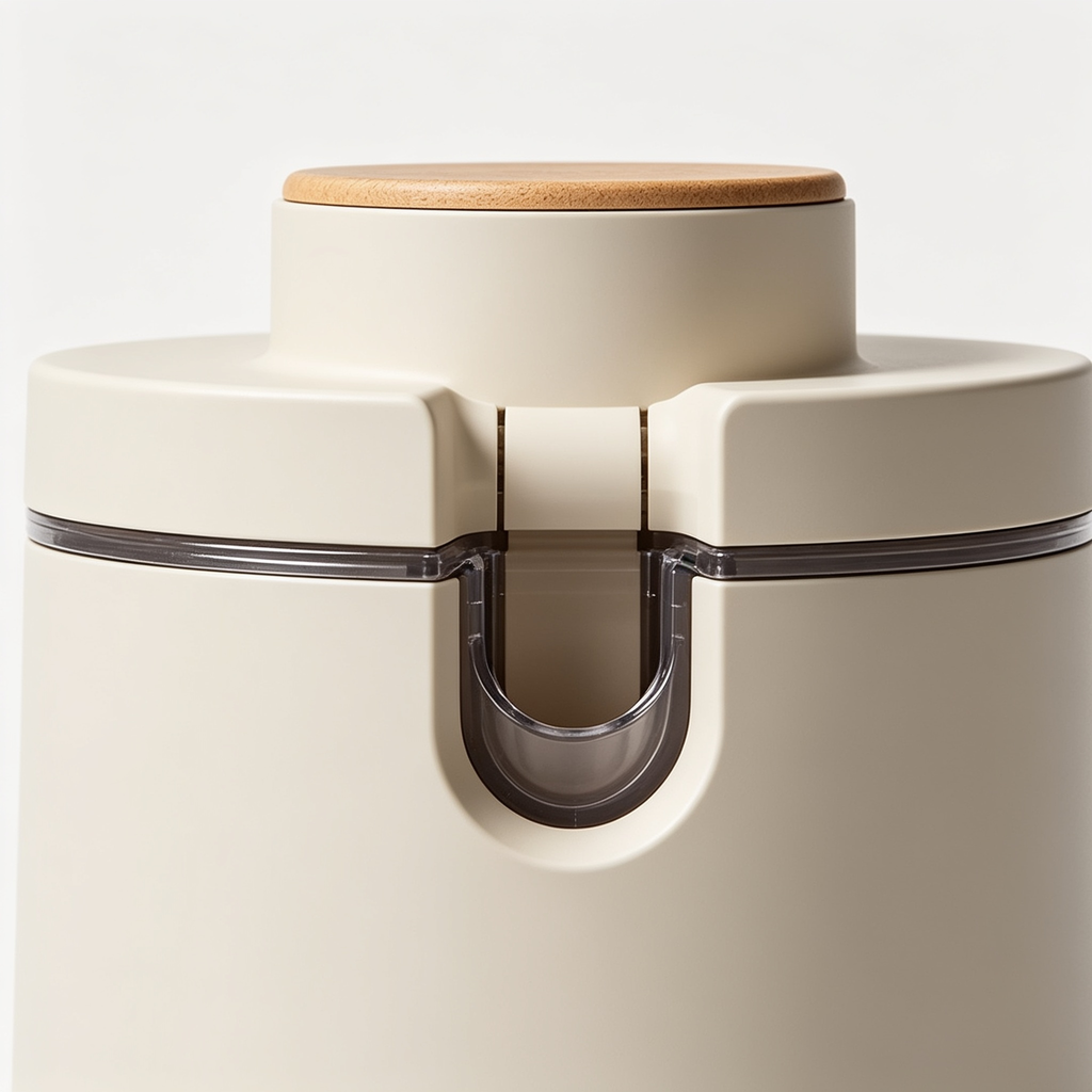 Plain Kitchen Dénoyauteur à Cerises 3.0, Appareil de Cuisine pour Séparation Propre de la Chair et du Noyau, Matériel de Pâtisserie Facile à Nettoyer, avec Récipient Collecteur, Gain de Place